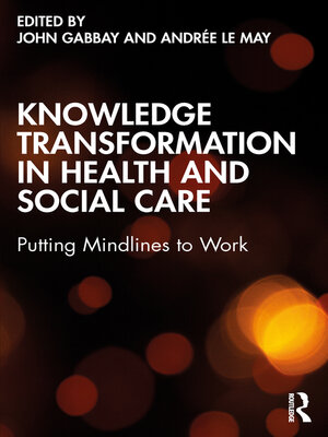 cover image of Knowledge Transformation in Health and Social Care